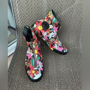 Converse X PatBo Floral Leather High Top Chuck Taylor Sneakers